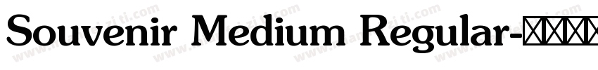 Souvenir Medium Regular字体转换